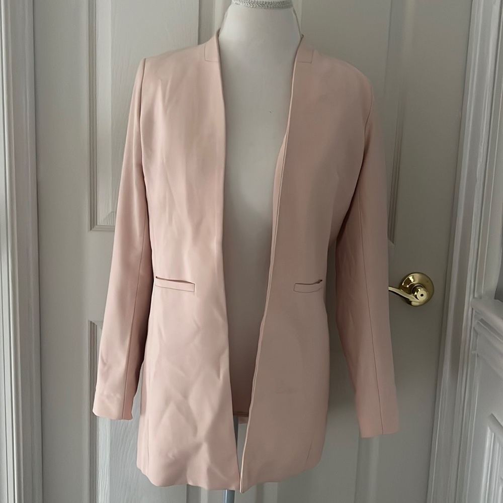 Blush pink blazer